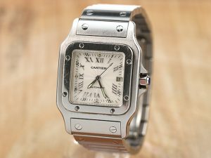 Cartier/カルティエサントス ガルベの分解掃除（オーバーホール）事例