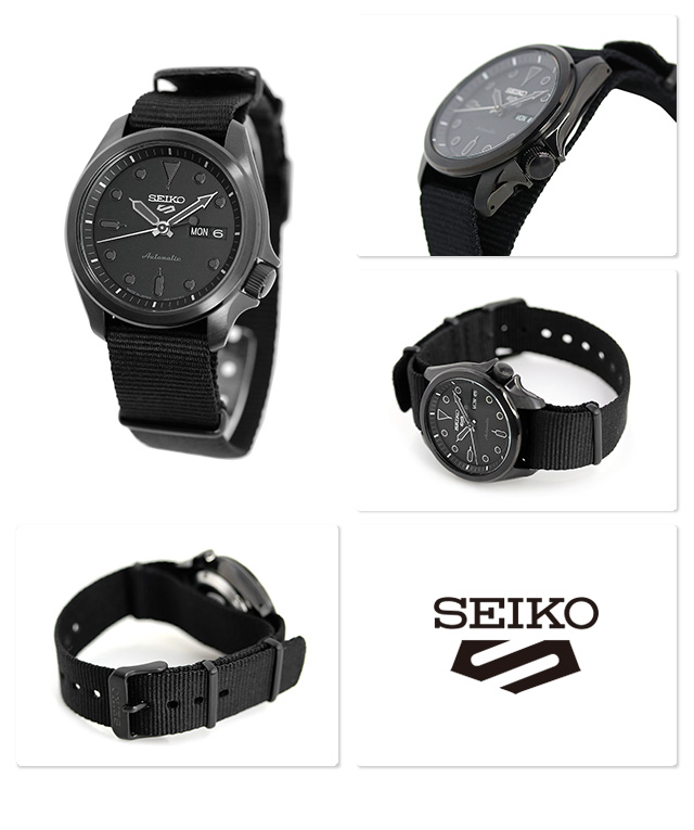 トレシー付】 セイコー5 スポーツ 日本製 自動巻き 流通限定モデル メンズ 腕時計 SBSA059 Seiko 5 Sports ソリッドボーイ  スポーツ オールブラック セイコー5スポーツ 腕時計のななぷれ