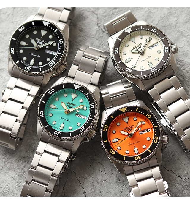 セイコー5 スポーツ SKX Mid-size Sports Style 自動巻き 腕時計 メンズ レディース 5 アナログ 黒 日本製 選べるモデル セイコー5スポーツ 腕時計のななぷれ