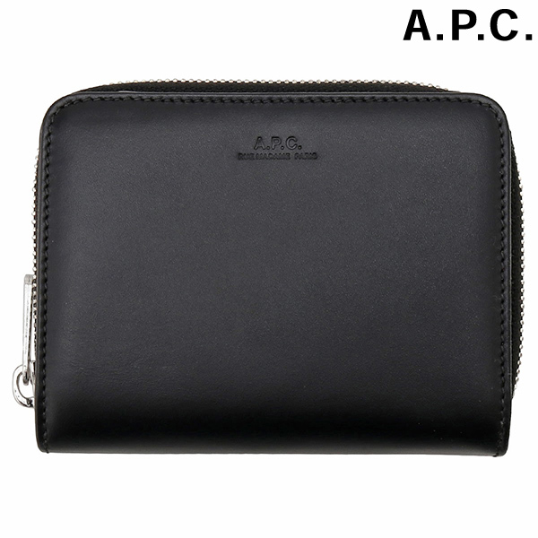 アーペーセー A.P.C. PXAWV H63087 LZZ BLACK APC 二つ折り財布