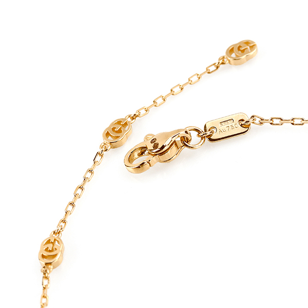グッチ ダブルG ネックレス K18YG 18金 ジュエリー アクセサリー ユニ 