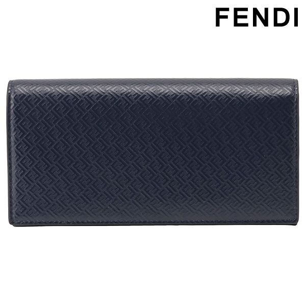 FENDI フェンディ 長財布 サイフ ウォレット 財布　ブルー　グレー