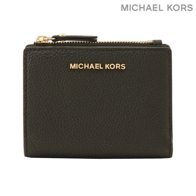 マイケルコース MICHAEL KORS 34F9GJ6F2L 001 BLACK 二つ折り財布 ...