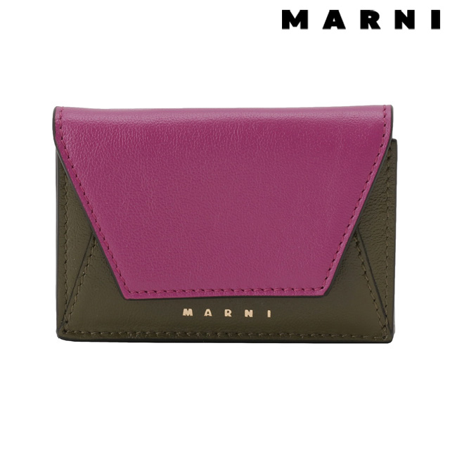 マルニ MARNI PFMO0056U1 P2644 Z532N カラーブロック 三つ折り財布