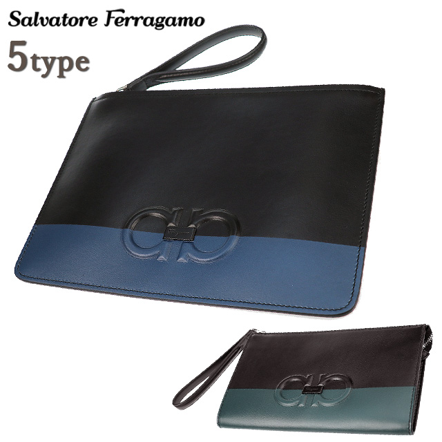 【超美品】Ferragamo サルヴァトーレフェラガモ クラッチバッグ 財布