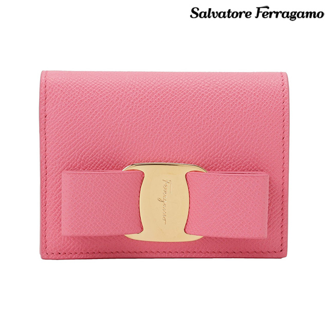 Ferragamo フェラガモ ピンク リボン 財布