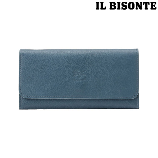 新品 IL BISONTE イル ビゾンテ 長財布 SCW009 ブルー