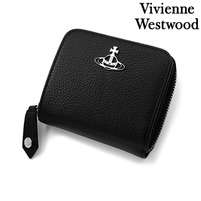 【新品 未使用】Vivienne Westwood 折り財布 レザー ブラック