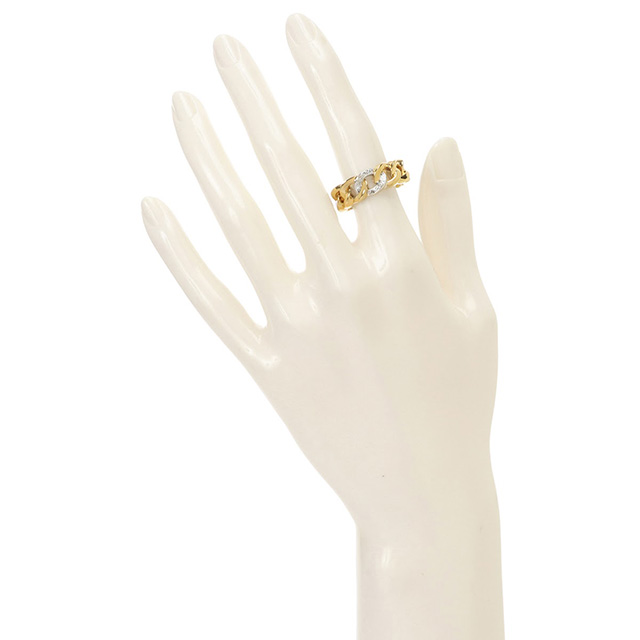 トリプロ ターコイズ GT ヴェルサーチ VERSACE DG5I020-DJMT-KVOP 21号 グレカ チェーン バンド リング 指輪 日本サイズ20号 ゴールド/シルバー 通販 指輪 リング メンズ レディース シルバー チェーン リング 20号