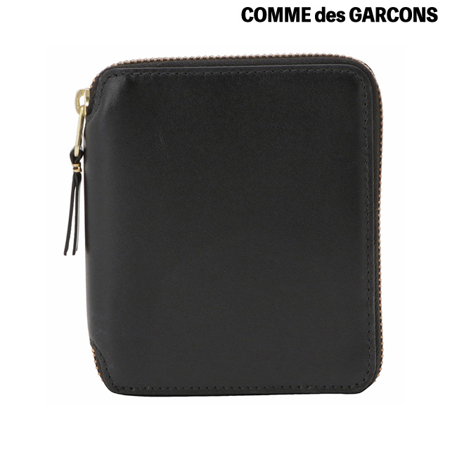 コムデギャルソン COMME DES GARCONS SA2100 BLACK CDG ラウンドファスナー 二つ折り財布 ジップウォレット ブラック  CDG ユニセックス 財布 腕時計のななぷれ