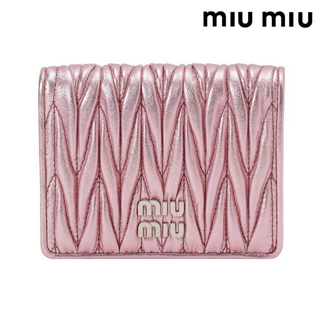 miu miu 財布　ピンク　二つ折り