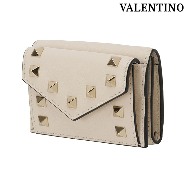 ヴァレンティノ  Valentino ロックスタッズ  三つ折り財布　ミニ財布