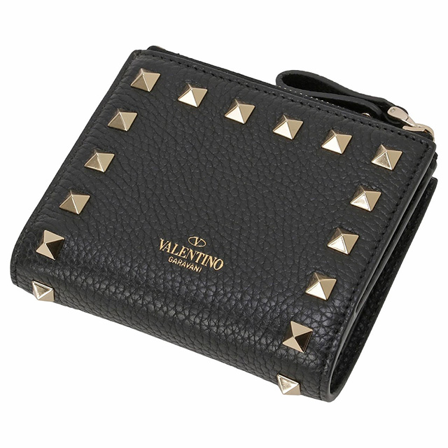 ヴァレンティノ VALENTINO 1W2P0W06 VSH 0NO ロックスタッズ 二つ折り