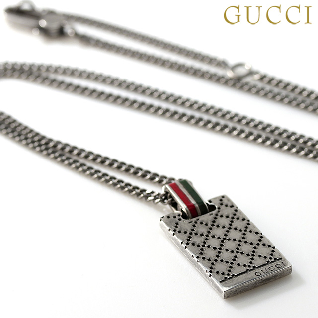 グッチ ネックレス GUCCI ディアマンテモチーフ ペンダント シルバー