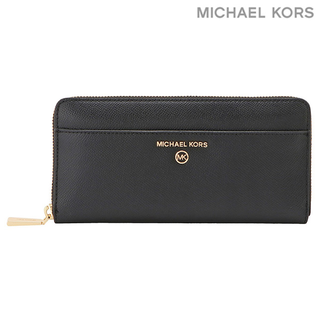 マイケルコース MICHAEL KORS 34H1GT9E8L 001 BLACK ラウンドファスナー長財布 ブラック レディース ウォレット JET  SET CHARM