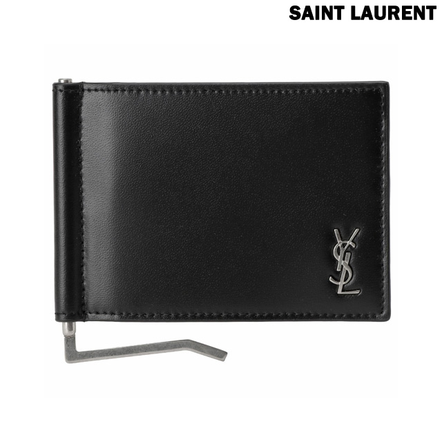 【新品】SAINT LAURENT サンローラン モノグラムロゴ 財布 黒