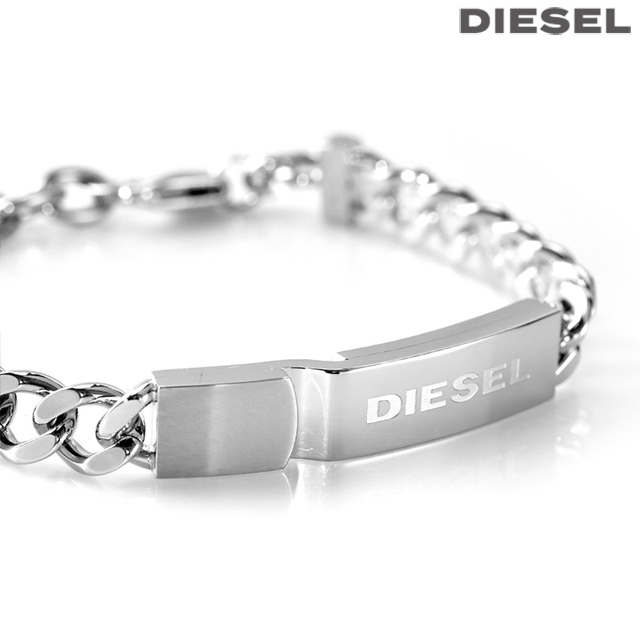 ディーゼル ブレスレット DIESEL STACKED ステンレススチール メンズ