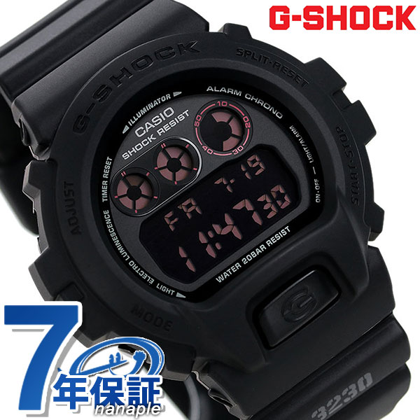 CASIO G-SHOCK G-ショック MAT BLACK RED EYE 6900 DW-6900MS-1DR 