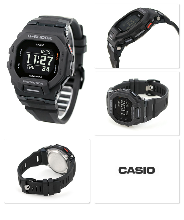G-SHOCK Gショック ジースクワッド メンズ 腕時計 GBD-200-1DR CASIO カシオ オールブラック 黒 G-SHOCK 腕時計 のななぷれ