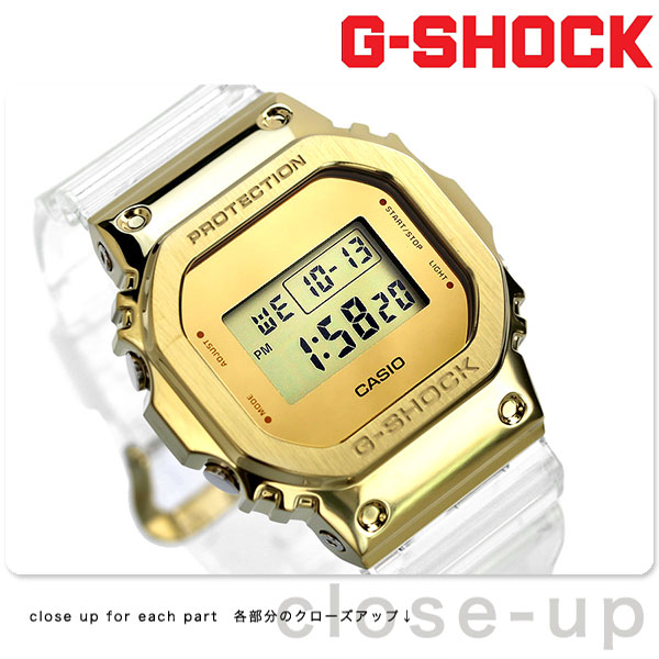 カシオ Gショック オリジン ゴールドシリーズ クオーツ メンズ 腕時計 GM-5600SG-9DR CASIO G-SHOCK スケルトン  G-SHOCK 腕時計のななぷれ