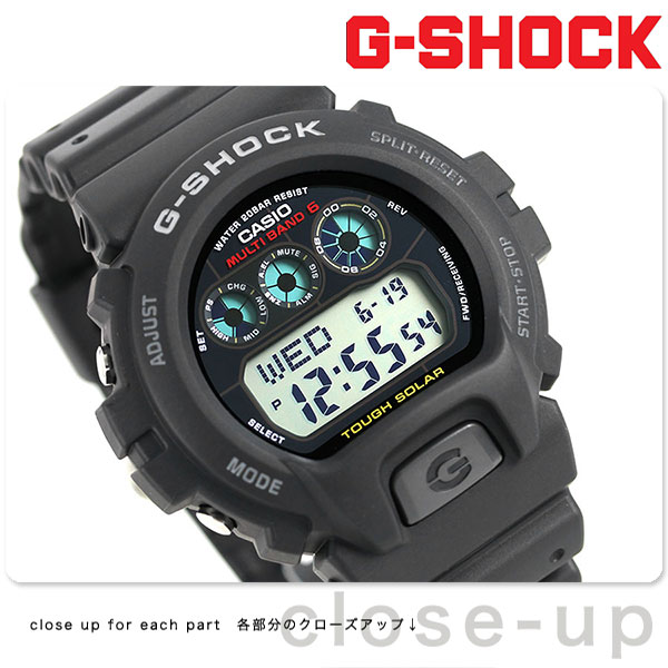 CASIO G-SHOCK G-ショック 電波 ソーラー 6900 GW-6900-1CR ブラック G 