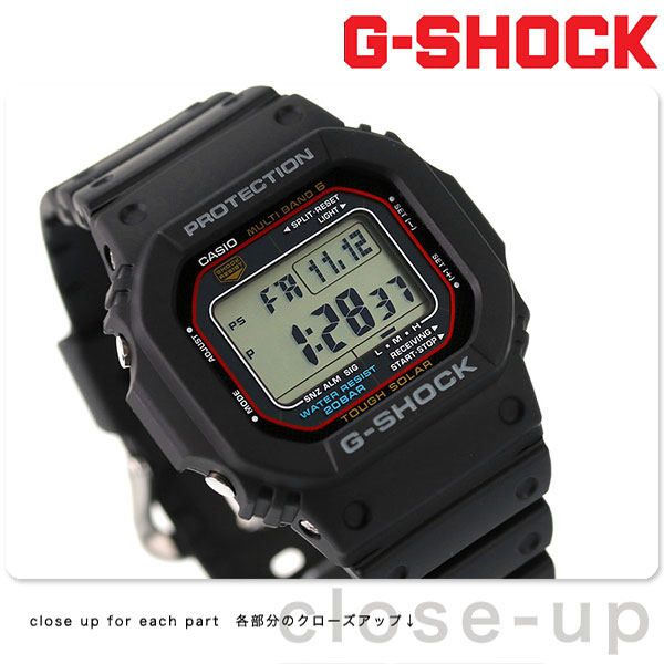 G-SHOCK Gショック オリジン 5600シリーズ 電波ソーラー メンズ 腕時計 GW-M5610U-1ER CASIO カシオ ブラック