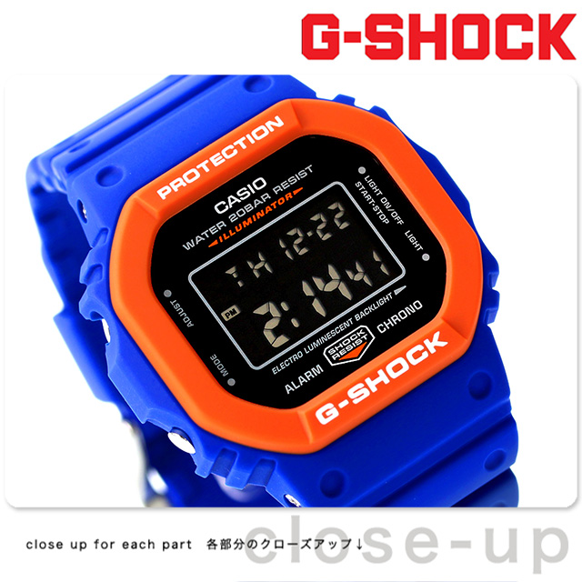 G-SHOCK Gショック クオーツ DW-5610SC-2 5600シリーズ WEB限定 メンズ 腕時計 カシオ casio デジタル ブラック  ブルー 黒 G-SHOCK 腕時計のななぷれ