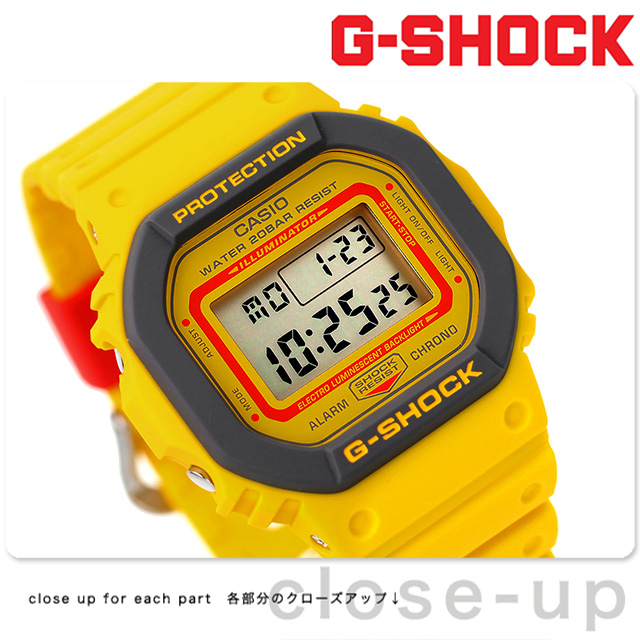 G-SHOCK Gショック クオーツ DW-5610Y-9 5600シリーズ メンズ 腕時計 カシオ casio デジタル イエロー G-SHOCK  腕時計のななぷれ