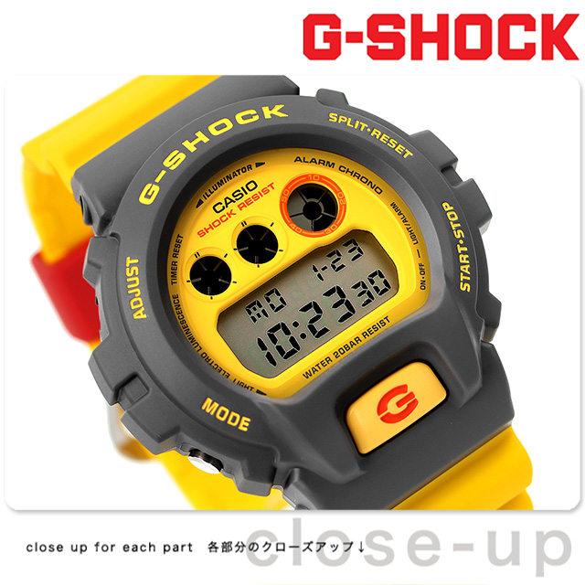 G-SHOCK Gショック クオーツ DW-6900Y-9 6900シリーズ メンズ 腕時計 カシオ casio デジタル イエロー G-SHOCK  腕時計のななぷれ
