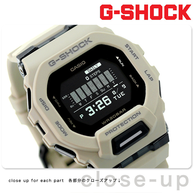G-SHOCK Gショック クオーツ GBD-200UU-9 ジースクワッド GBD-200 シリーズ Bluetooth メンズ 腕時計 カシオ  casio ブラック ライトグレー 黒 G-SHOCK 腕時計のななぷれ