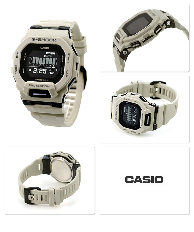 G-SHOCK Gショック クオーツ GBD-200UU-9 ジースクワッド GBD-200 シリーズ Bluetooth メンズ 腕時計 カシオ  casio ブラック ライトグレー 黒 G-SHOCK 腕時計のななぷれ