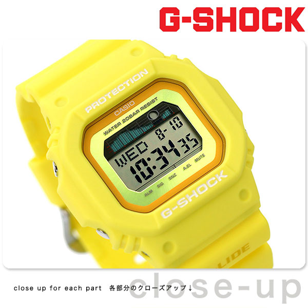 G-SHOCK Gショック クオーツ GLX-5600RT-9 Gライド 5600シリーズ メンズ 腕時計 カシオ casio イエロー G-SHOCK  腕時計のななぷれ