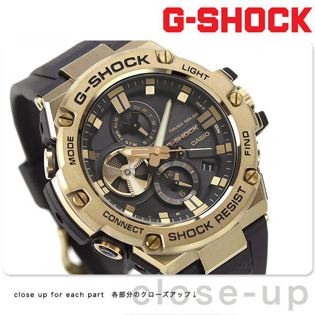 G-SHOCK Gショック ソーラー GST-B100GB-1A9 Gスチール GST-B100シリーズ Bluetooth メンズ 腕時計 カシオ  casio アナログ ブラック 黒