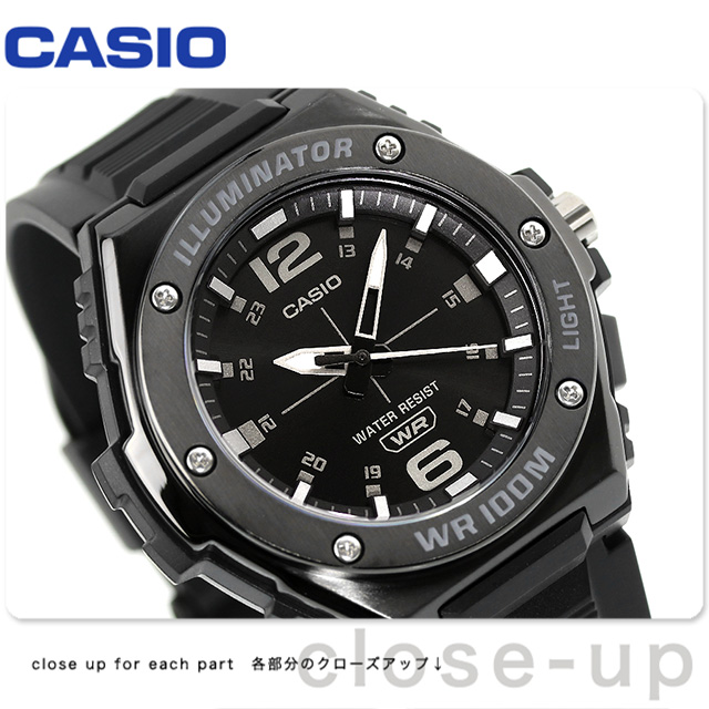 CASIO カシオ クオーツ MWA-100HB-1AV スタンダード 海外モデル メンズ 腕時計 カシオ casio アナログ ブラック 黒 その他  腕時計のななぷれ
