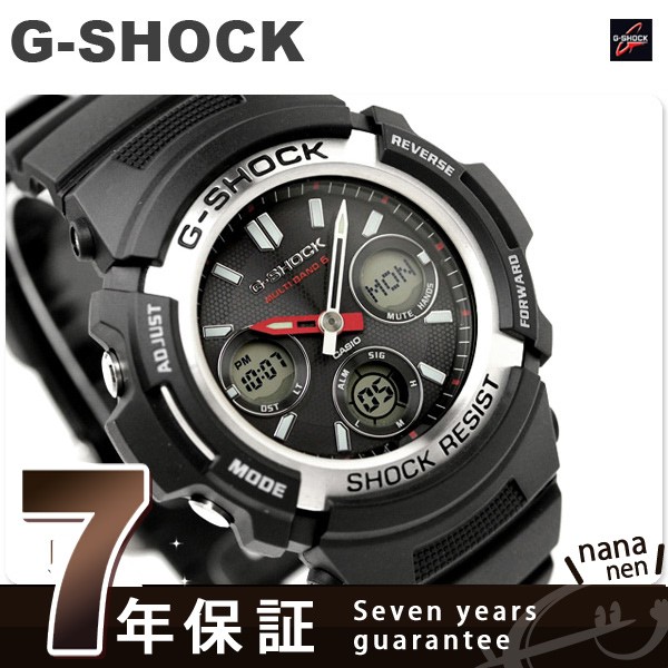 CASIO G-SHOCK G-ショック 電波 ソーラー スタンダードモデル アナデジ ブラック AWG-M100-1AER
