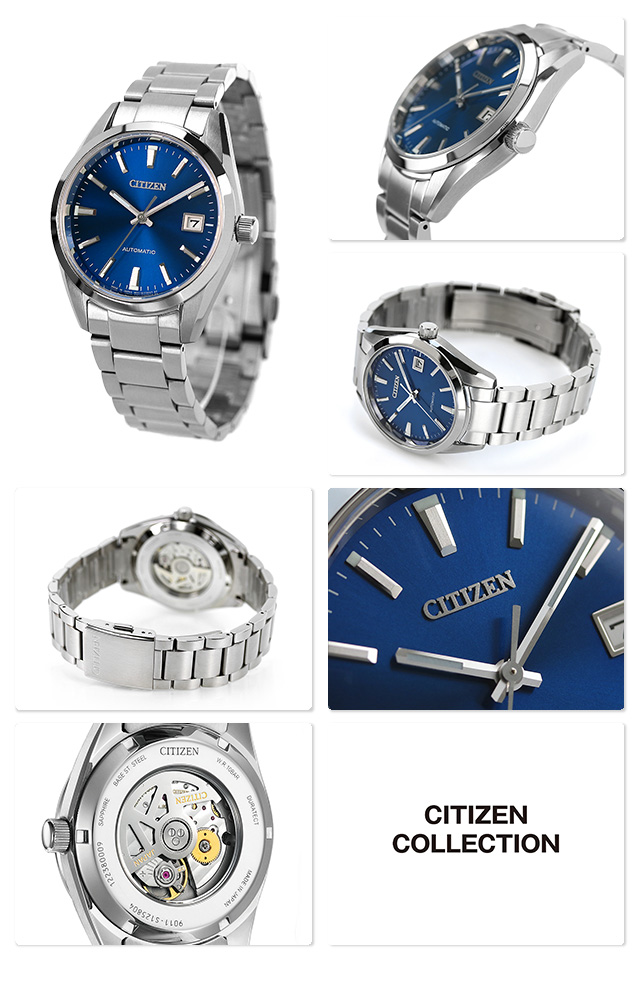 シチズン コレクション メカニカル クラシカルライン 日本製 自動巻き メンズ 腕時計 NB1050-59L CITIZEN COLLECTION  ブルー