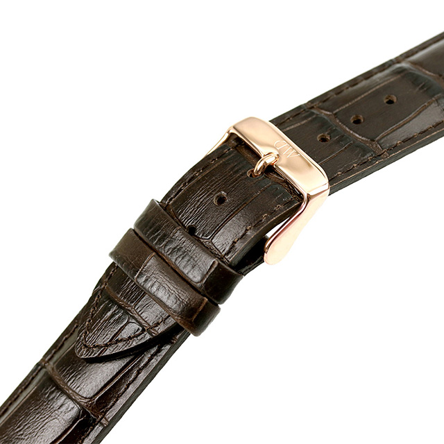 ダニエルウェリントン 時計 ベルト 替えベルト 交換ベルト 20mm ストラップ メンズ レディース 革ベルト DANIEL WELLINGTON  DW00200011 ダークブラウン DANIEL WELLINGTON 腕時計のななぷれ
