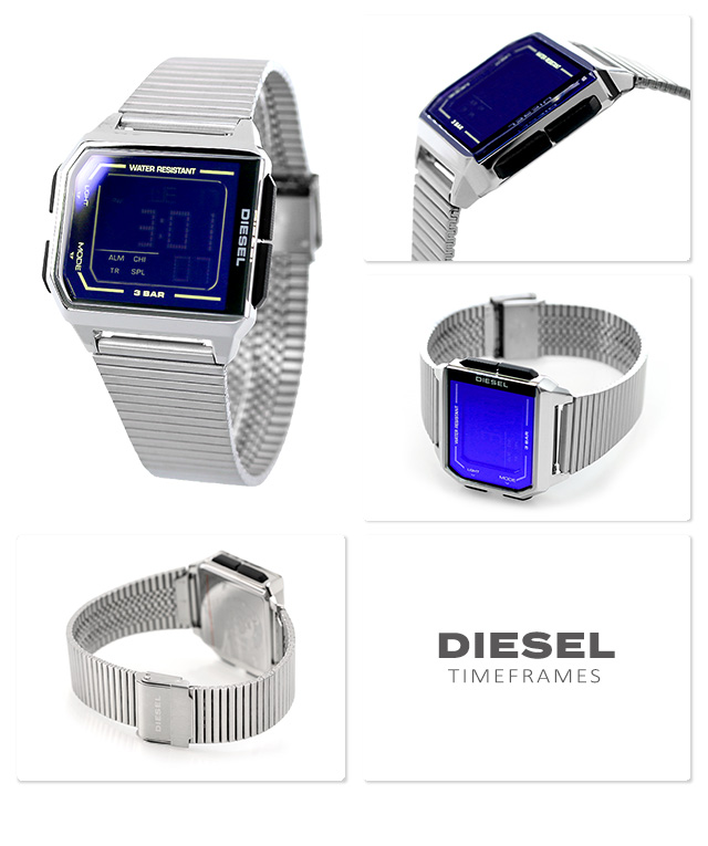 ディーゼル チョップド クオーツ 腕時計 メンズ DIESEL DZ1968 ブラック 黒 DIESEL 腕時計のななぷれ