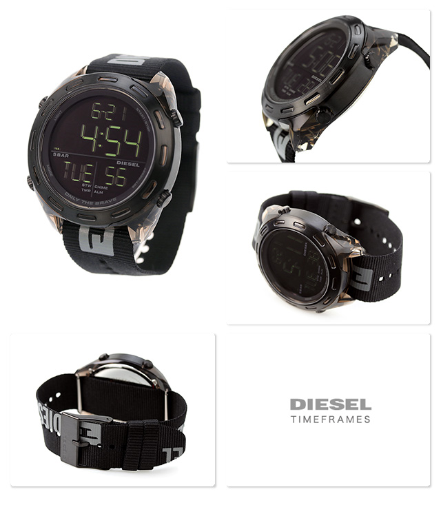 ディーゼル クラッシャー 46mm クオーツ メンズ 腕時計 DZ1985 DIESEL