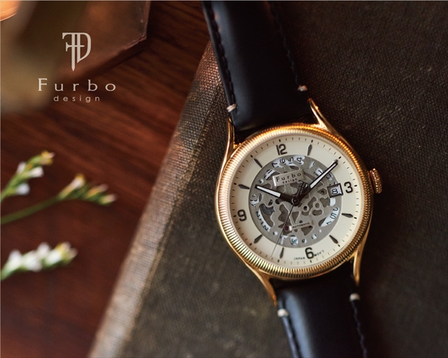 フルボ デザイン F2501 自動巻き メンズ 腕時計 F2501PBKBK Furbo