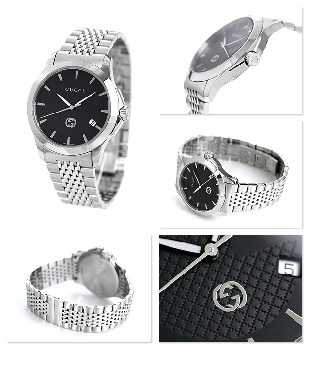 グッチ 時計 Gタイムレス 40mm メンズ 腕時計 YA1264106 GUCCI ブラック GUCCI 腕時計のななぷれ