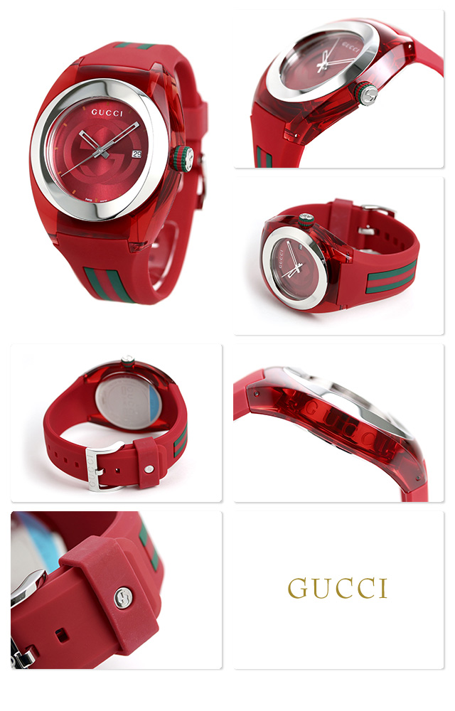 グッチ 時計 スイス製 メンズ 腕時計 YA137103A GUCCI シンク 46mm 