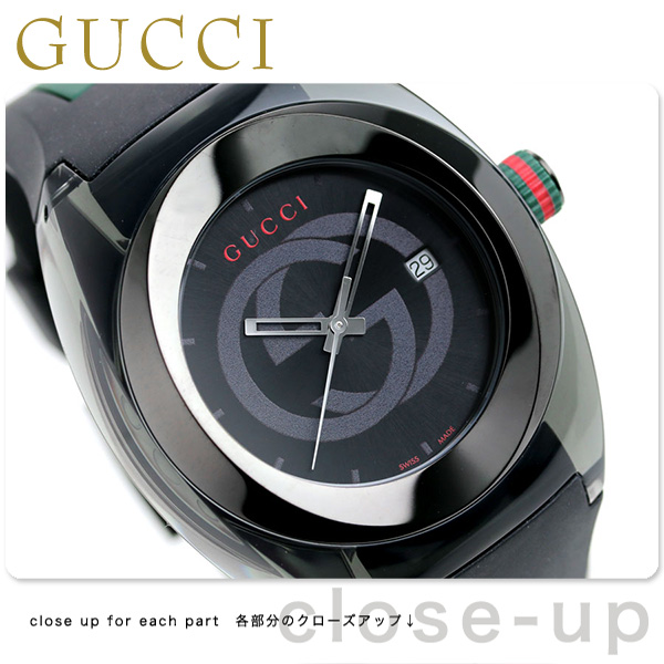 グッチ 時計 スイス製 メンズ 腕時計 YA137107A GUCCI シンク 