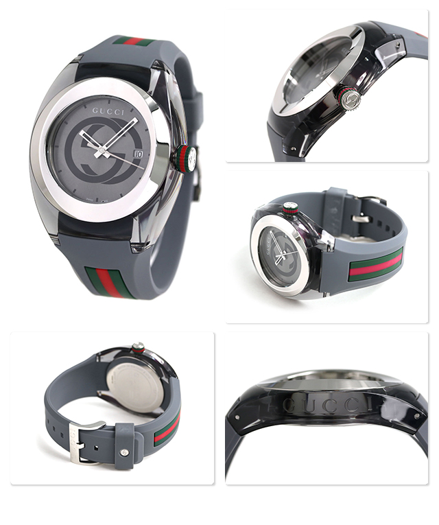 グッチ 時計 スイス製 メンズ 腕時計 YA137109A GUCCI シンク 46mm