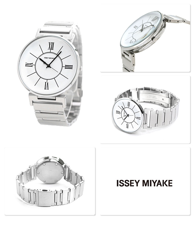 イッセイミヤケ U ユー 和田智 日本製 メンズ 腕時計 NYAL003 ISSEY MIYAKE ホワイト 時計