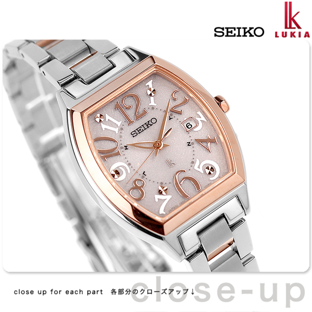 セイコー ルキア Standard Collection 電波ソーラー 腕時計 レディース SEIKO LUKIA SSVW214 アナログ ピンク  日本製