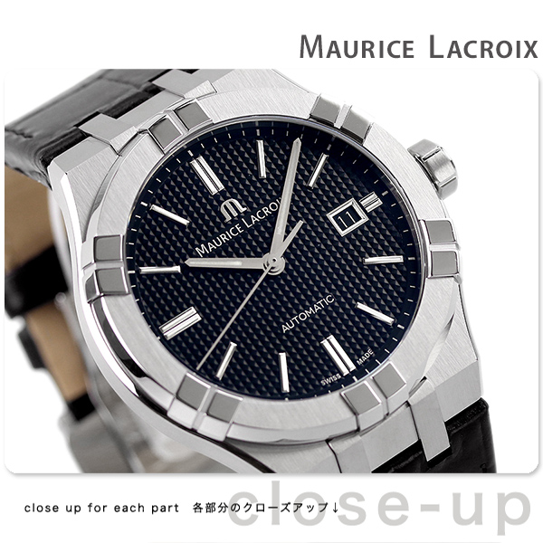 モーリスラクロア アイコン オートマティック 42mm スイス製 自動巻き メンズ 腕時計 AI6008-SS001-330-1 MAURICE  LACROIX ブラック