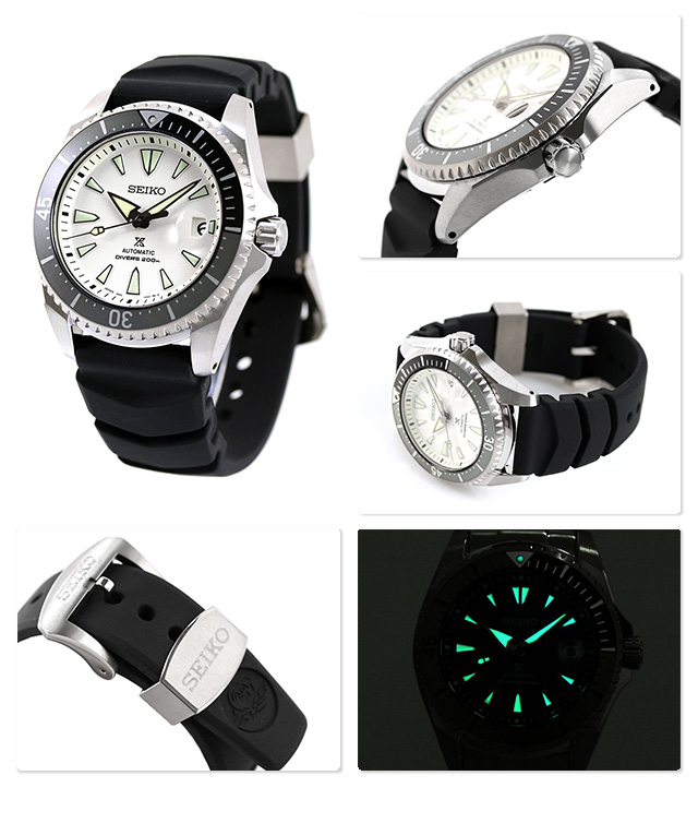 選べるノベルティ付】 セイコー プロスペックス ダイバーズウォッチ 流通限定モデル SHOGUN 将軍 腕時計 SBDC131 SEIKO  PROSPEX ホワイト×ブラック 海 腕時計のななぷれ