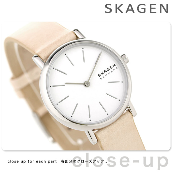 スカーゲン レディース 時計 腕時計 SKW2839 SKAGEN SIGNATUR ホワイト 