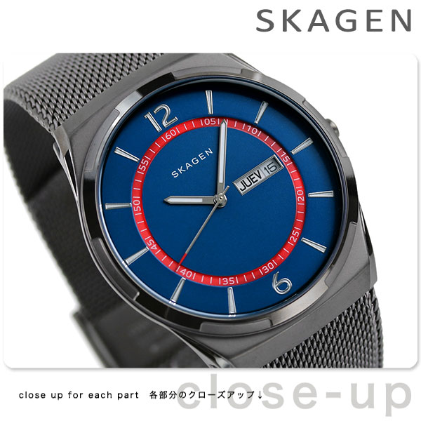 スカーゲン メルビー 40mm メンズ 腕時計 SKW6503 SKAGEN ブルー